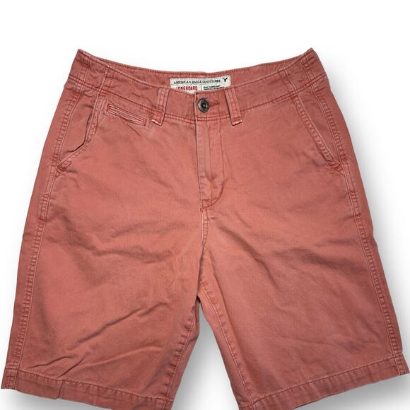 American Eagle Outfitters Longboard Chino Shorts Mens Size 30 Washed Pink 10" - Picture 1 of 6